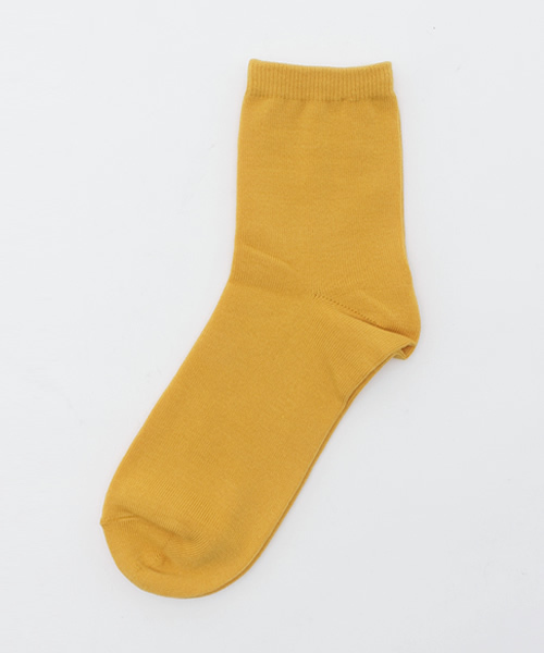 WEGO（ウィゴー）の「WEGO/カラー無地ソックス（ソックス/靴下・レディース・ワイン/カーキ/キャメル/イエロー/ネイビー/グレー/ターコイズブルー/レッド/ホワイト/ブラック・FREE）」の7枚目の写真