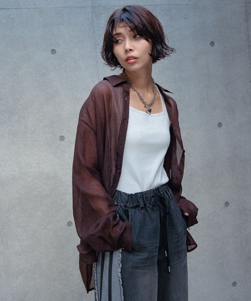ブランド購入サイト セール】シアーシャツ（シャツ/ブラウス）｜PAGEBOY（ページ プリザーブドフラワーアレンジメント