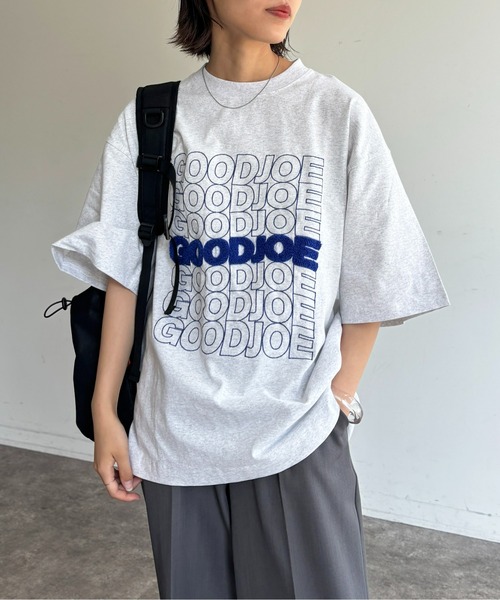 CPCM（シーピーシーエム）の「レタリングサガラ刺繍T（Tシャツ/カットソー・レディース・ブラック/ホワイト/ネイビー/グレー/グリーン/ホワイト系その他・MEDIUM/LARGE）」の4枚目の写真