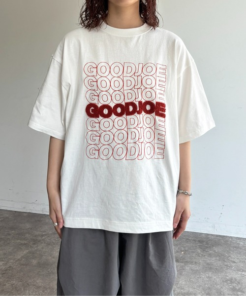 CPCM（シーピーシーエム）の「レタリングサガラ刺繍T（Tシャツ/カットソー・レディース・ブラック/ホワイト/ネイビー/グレー/グリーン/ホワイト系その他・MEDIUM/LARGE）」の20枚目の写真