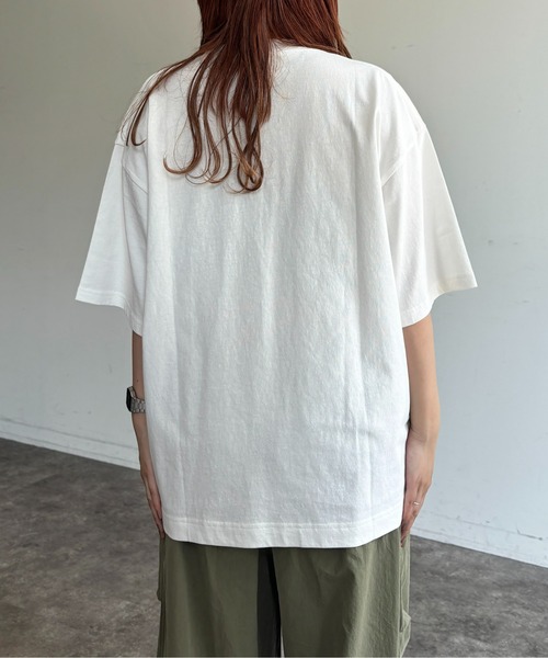 CPCM（シーピーシーエム）の「レタリングサガラ刺繍T（Tシャツ/カットソー・レディース・ブラック/ホワイト/ネイビー/グレー/グリーン/ホワイト系その他・MEDIUM/LARGE）」の18枚目の写真