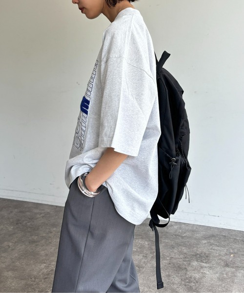 CPCM（シーピーシーエム）の「レタリングサガラ刺繍T（Tシャツ/カットソー・レディース・ブラック/ホワイト/ネイビー/グレー/グリーン/ホワイト系その他・MEDIUM/LARGE）」の13枚目の写真