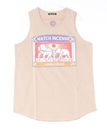 【チャイハネ】マッチ香プリントMEN'Sタンクトップ