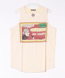 【チャイハネ】マッチ香プリントMEN'Sタンクトップ