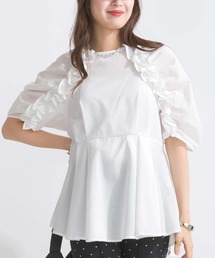 PICCIN | 【WEB限定】ラグラン切り替えフリルブラウス(シャツ/ブラウス)