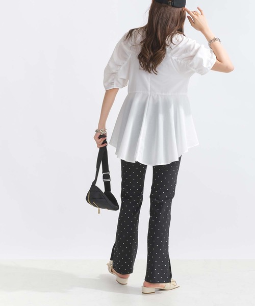 PICCIN（ピッチン）の「【WEB限定】ラグラン切り替えフリルブラウス（シャツ/ブラウス・レディース・オフホワイト/ブラック/サックスブルー・M/L）」の15枚目の写真