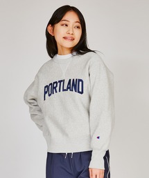 【Champion/チャンピオン】レディース リバースウィーブ(R) クルーネックスウェットシャツ