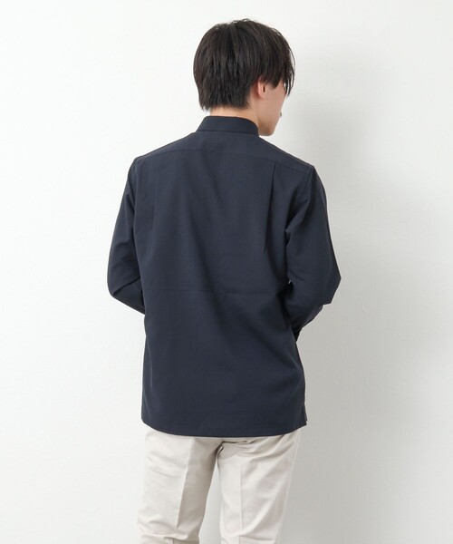 NOLLEY’S（ノーリーズ）の「吸水速乾ワンピースカラーフラップポケットシャツ（シャツ/ブラウス・メンズ・チャコールグレー/ベージュ/ダークネイビー・S/L/M）」の13枚目の写真