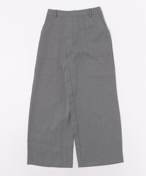 BELLUNA PLUS(ベルーナ)の「ウール調カルゼワイドパンツ(その他パンツ・レディース・ブラック/ライトベージュ/杢グレー・SMALL/MEDIUM/LARGE/X-LARGE)」の3枚目の写真