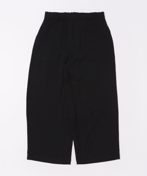 BELLUNA PLUS(ベルーナ)の「ウール調カルゼワイドパンツ(その他パンツ・レディース・ブラック/ライトベージュ/杢グレー・SMALL/MEDIUM/LARGE/X-LARGE)」の2枚目の写真