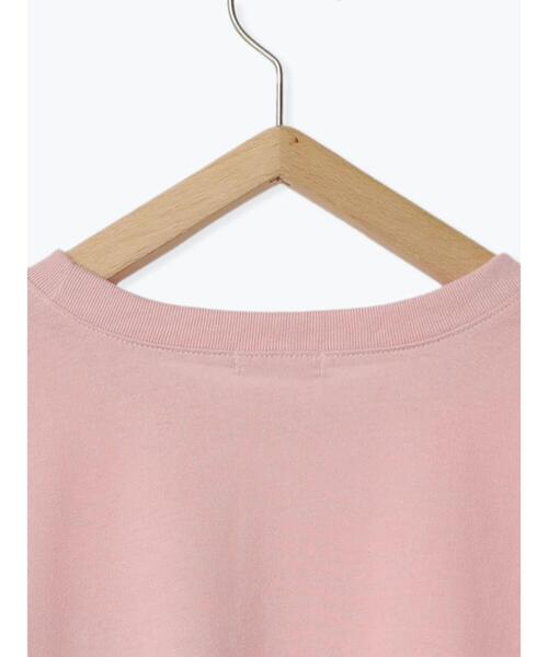 ehka sopo（エヘカソポ）の「ワンポイントハート刺繍Tシャツ（Tシャツ/カットソー・レディース・ブラック/イエロー/オフホワイト/ピンク・F）」の20枚目の写真