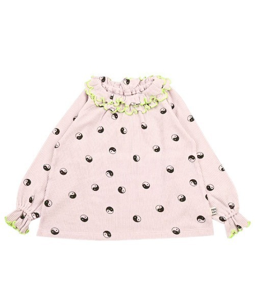 HOGAN RANCH WEAR（ホーガンランチウエア）の「ワッフルダブルカラーカットソー（Tシャツ/カットソー・キッズ・ラベンダー/ミント/ライトグレー/オフホワイト・80/90/100/110/120/130/140/150）」の4枚目の写真