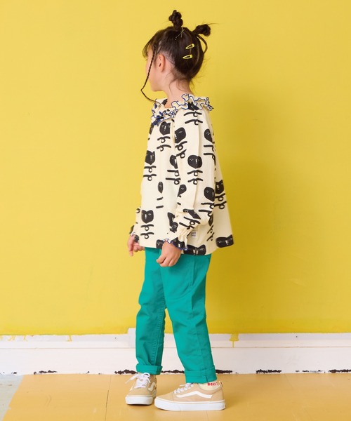 HOGAN RANCH WEAR（ホーガンランチウエア）の「ワッフルダブルカラーカットソー（Tシャツ/カットソー・キッズ・ラベンダー/ミント/ライトグレー/オフホワイト・80/90/100/110/120/130/140/150）」の15枚目の写真