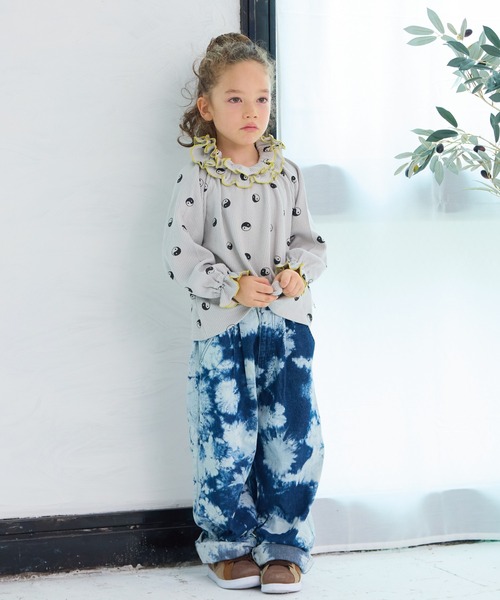 HOGAN RANCH WEAR（ホーガンランチウエア）の「ワッフルダブルカラーカットソー（Tシャツ/カットソー・キッズ・ラベンダー/ミント/ライトグレー/オフホワイト・80/90/100/110/120/130/140/150）」の19枚目の写真