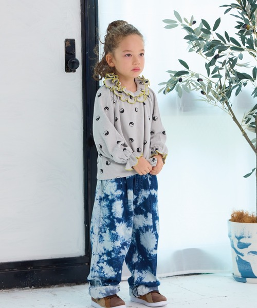 HOGAN RANCH WEAR（ホーガンランチウエア）の「ワッフルダブルカラーカットソー（Tシャツ/カットソー・キッズ・ラベンダー/ミント/ライトグレー/オフホワイト・80/90/100/110/120/130/140/150）」の20枚目の写真