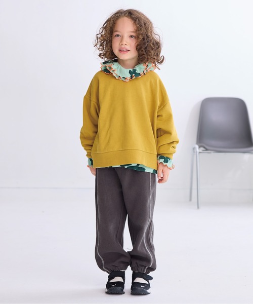 HOGAN RANCH WEAR（ホーガンランチウエア）の「ワッフルダブルカラーカットソー（Tシャツ/カットソー・キッズ・ラベンダー/ミント/ライトグレー/オフホワイト・80/90/100/110/120/130/140/150）」の11枚目の写真