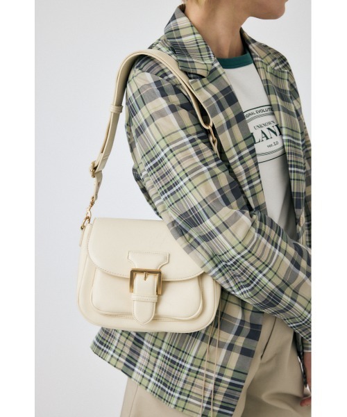 MOUSSY(マウジー)の「SADDLE SHOULDER BAG / サドルショルダーバッグ(ショルダーバッグ・レディース・ホワイト/ブラック・FREE)」の5枚目の写真