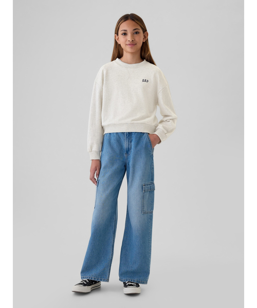 GAP(ギャップ)の「Gapミニロゴ スウェット・トレーナー (キッズ)(スウェット・キッズ・ネイビー/ライトグレー・150cm/120cm/160cm/130cm/140cm)」の8枚目の写真