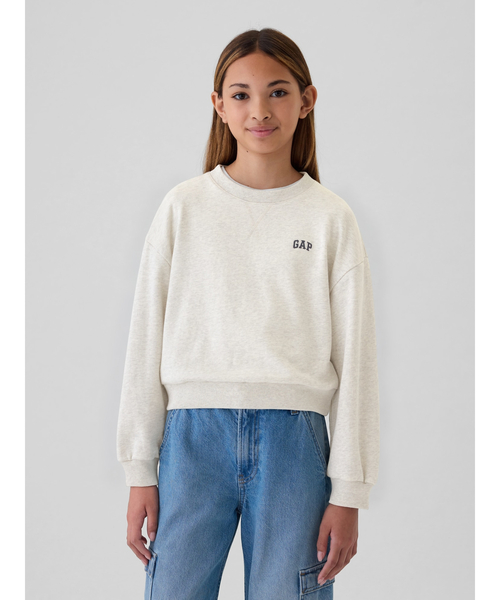GAP(ギャップ)の「Gapミニロゴ スウェット・トレーナー (キッズ)(スウェット・キッズ・ネイビー/ライトグレー・150cm/120cm/160cm/130cm/140cm)」の4枚目の写真