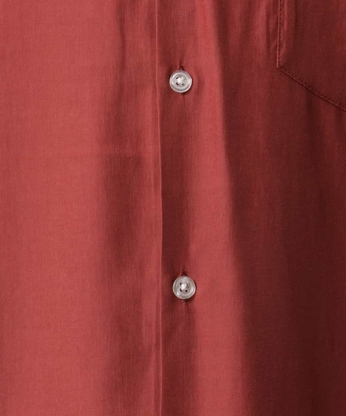 a.v.v（アーヴェヴェ）の「【接触冷感】とろみセミワイドシルエットシャツ（シャツ/ブラウス・メンズ・ネイビー/ピンク・46/48/50）」の12枚目の写真