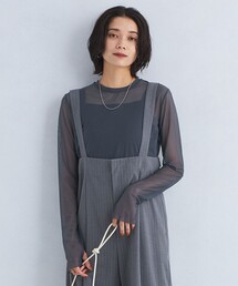 green label relaxing | ハイメッシュ チュール ロングスリーブ プルオーバー(Tシャツ/カットソー)