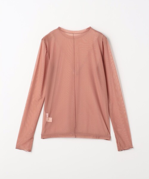 green label relaxing(グリーンレーベルリラクシング)の「ハイメッシュ チュール ロングスリーブ プルオーバー(Tシャツ/カットソー・レディース・ブラック/オリーブ/ホワイト/ベージュ/ダークグレー・FREE)」の22枚目の写真