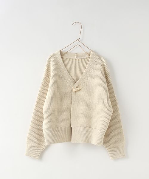 LOWRYS FARM(ローリーズファーム)の「アゼベーシックカーディガン 145394(カーディガン/ボレロ・キッズ・アイボリー/チャコールグレー・110cm/120cm/130cm/140cm/150cm)」の17枚目の写真