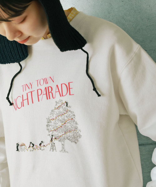 PAR ICI(パーリッシィ)の「PENGUIN NIGHT PARADE スウェット(スウェット・レディース・レッド/ホワイト/ネイビー・FREE)」の19枚目の写真