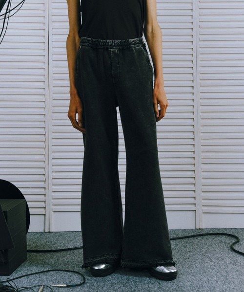 HARE（ハレ）の「【SET UP対応 UNDERGROUND MODE】ピグメントスウェットワイドパンツ(HARE)（スウェットパンツ・メンズ・チャコールグレー/ブラック系その他/ブラック・SMALL/MEDIUM）」の13枚目の写真