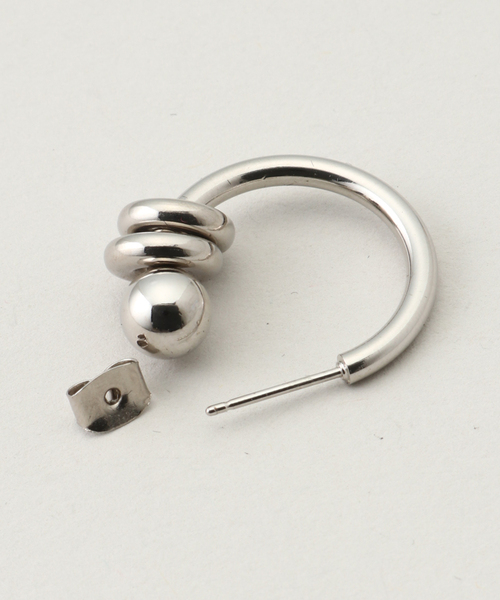 JOINT WORKS（ジョイントワークス）の「JUSTINE CLENQUET ALAN EARRINGS　30JC01ALAN1（ピアス（両耳用）・レディース・シルバー・FREE）」の5枚目の写真