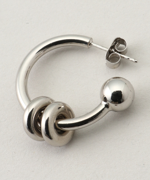JOINT WORKS（ジョイントワークス）の「JUSTINE CLENQUET ALAN EARRINGS　30JC01ALAN1（ピアス（両耳用）・レディース・シルバー・FREE）」の4枚目の写真
