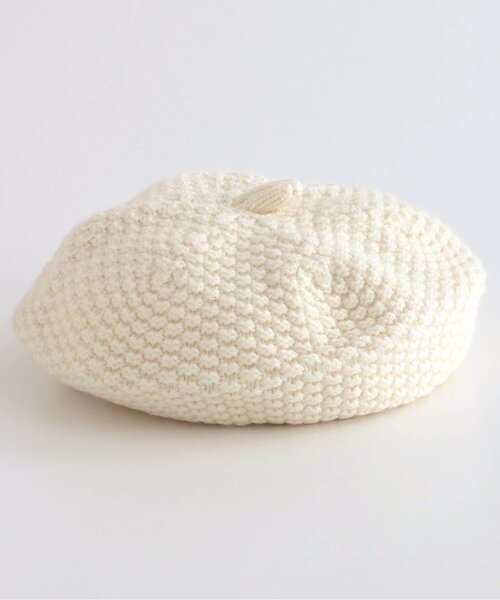 BREEZE（ブリーズ）の「ニットベレー帽（ハンチング/ベレー帽・キッズ・ブラック/アイボリー・50/54/58）」の4枚目の写真