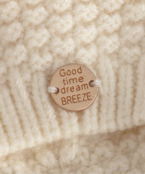 BREEZE（ブリーズ）の「ニットベレー帽（ハンチング/ベレー帽・キッズ・ブラック/アイボリー・50/54/58）」の15枚目の写真