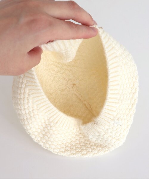 BREEZE（ブリーズ）の「ニットベレー帽（ハンチング/ベレー帽・キッズ・ブラック/アイボリー・50/54/58）」の13枚目の写真