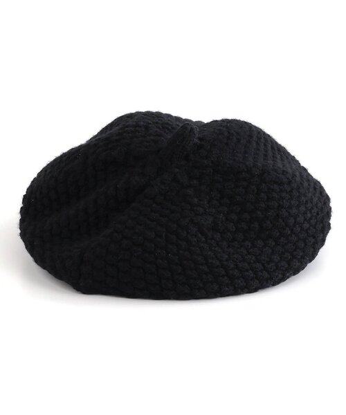 BREEZE（ブリーズ）の「ニットベレー帽（ハンチング/ベレー帽・キッズ・ブラック/アイボリー・50/54/58）」の12枚目の写真