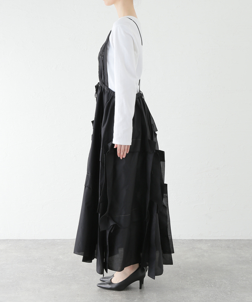 leur logette(ルルロジェッタ)の「【leur logette/ルールロジェット】 airy taffeta camisole dress 06659(ワンピース・レディース・ブラック・1)」の3枚目の写真