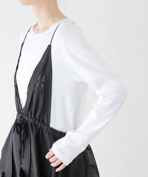 leur logette(ルルロジェッタ)の「【leur logette/ルールロジェット】 airy taffeta camisole dress 06659(ワンピース・レディース・ブラック・1)」の8枚目の写真