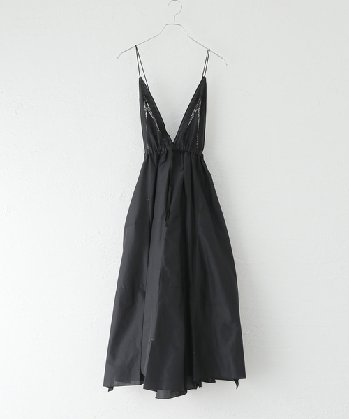 leur logette(ルルロジェッタ)の「【leur logette/ルールロジェット】 airy taffeta camisole dress 06659(ワンピース・レディース・ブラック・1)」の13枚目の写真