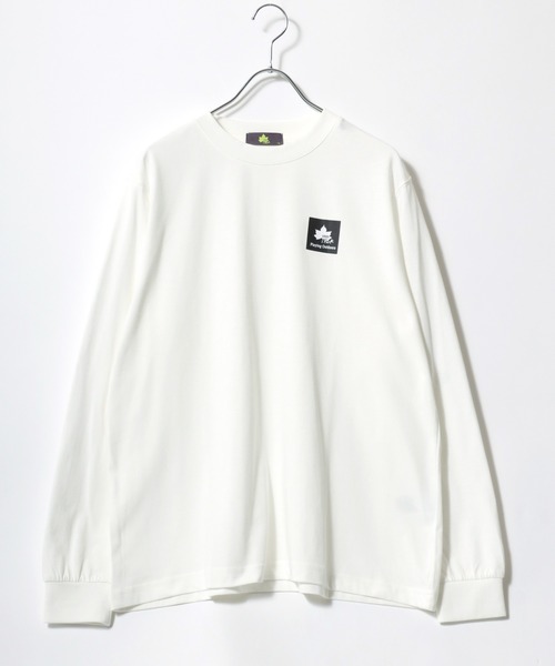 LOGOS(ロゴス)の「LOGOS/ロゴス ボックスロゴプリント ロンT 長袖 レディース メンズ(Tシャツ/カットソー・メンズ・ベージュ/レンガ/オフホワイト/ダークグリーン/ブルーグリーン/カーキ/ブラック/ネイビー・M/L/LL)」の9枚目の写真