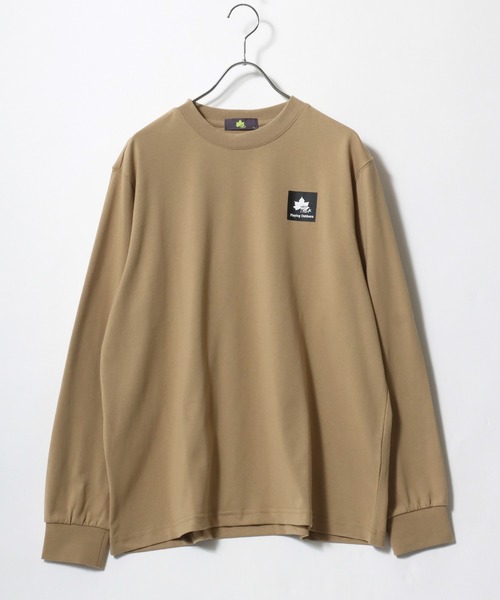 LOGOS(ロゴス)の「LOGOS/ロゴス ボックスロゴプリント ロンT 長袖 レディース メンズ(Tシャツ/カットソー・メンズ・ベージュ/レンガ/オフホワイト/ダークグリーン/ブルーグリーン/カーキ/ブラック/ネイビー・M/L/LL)」の11枚目の写真