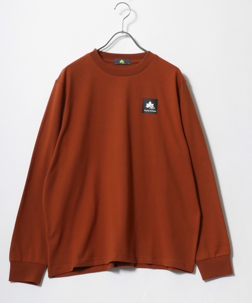 LOGOS(ロゴス)の「LOGOS/ロゴス ボックスロゴプリント ロンT 長袖 レディース メンズ(Tシャツ/カットソー・メンズ・ベージュ/レンガ/オフホワイト/ダークグリーン/ブルーグリーン/カーキ/ブラック/ネイビー・M/L/LL)」の14枚目の写真