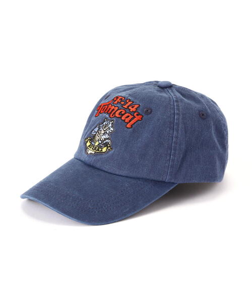 AVIREX（アヴィレックス）の「TOM CAT PIGMENT LOW CAP / トムキャット ピグメント ロウ キャップ / AVIREX / アヴィレックス（キャップ・メンズ・ブラック/ベージュ/ネイビー/チャコールグレー・F）」の1枚目の写真