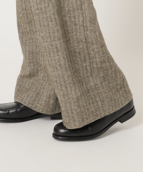 Ms BRAQUE for BOUCLE リネンウールヘリンボン オーバーオール