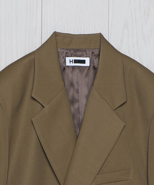 H　BEAUTY&YOUTH UNITED ARROWS（エイチビューティーアンドユースユナイテッドアローズ）の「＜H＞ギャバ ダブルブレストジャケット（テーラードジャケット・レディース・モカ/ブラック・S）」の6枚目の写真