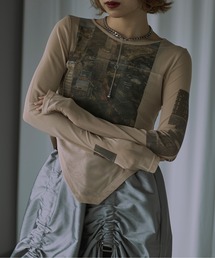 City scapeシアープリントトップス