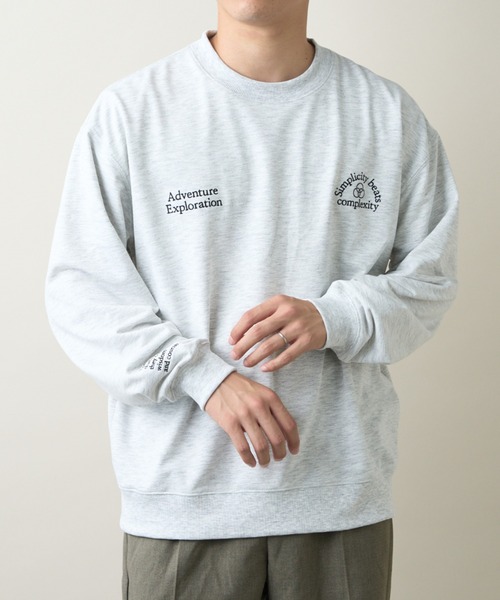 CIAOPANIC TYPY（チャオパニックティピー）の「刺繍ロンTee（Tシャツ/カットソー・メンズ・ライトグレー/グリーン/ネイビー/ブラック・MEDIUM/LARGE）」の6枚目の写真