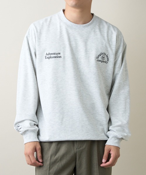 CIAOPANIC TYPY（チャオパニックティピー）の「刺繍ロンTee（Tシャツ/カットソー・メンズ・ライトグレー/グリーン/ネイビー/ブラック・MEDIUM/LARGE）」の7枚目の写真