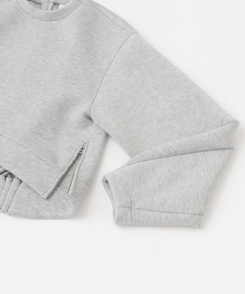 ELENDEEK（エレンディーク）の「ELENDEEK　TUCK HEM CROPPED CS（その他トップス・レディース・オフホワイト/グレー・FREE）」の5枚目の写真