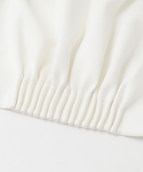 ELENDEEK（エレンディーク）の「ELENDEEK　TUCK HEM CROPPED CS（その他トップス・レディース・オフホワイト/グレー・FREE）」の10枚目の写真