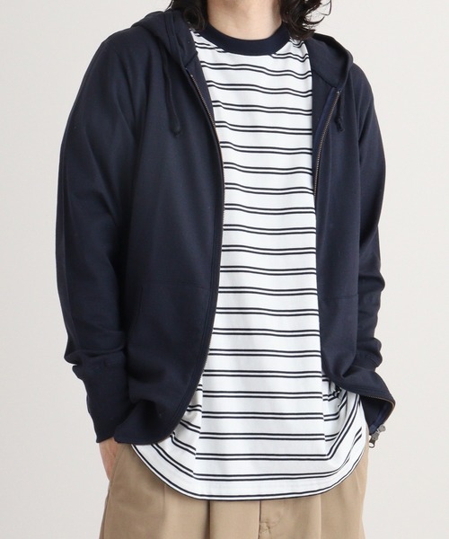 TRUSS(トラス)の「TRUSS ジャージージップパーカ(パーカー・メンズ・ネイビー/ヘザーグレー/オフホワイト/ブラック・S/XL/M/L/XS)」の1枚目の写真